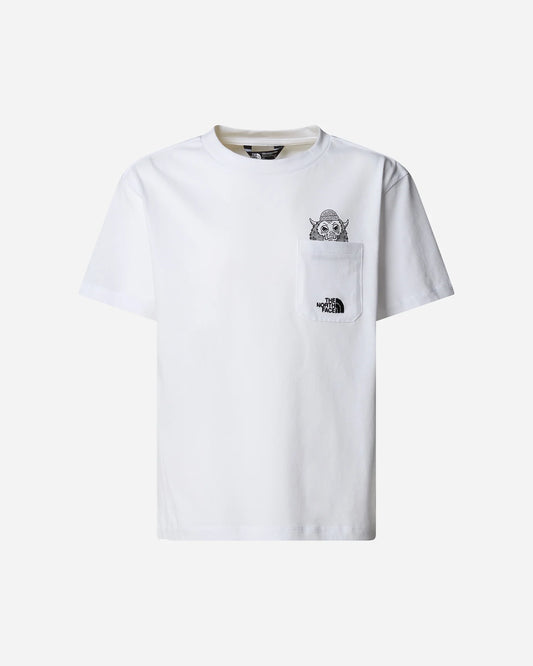 THE NORTH FACE B SPORTS OVERSIZED POCKET SS TEE - GRAPH TNF WHITE NF0A8EAKFN41