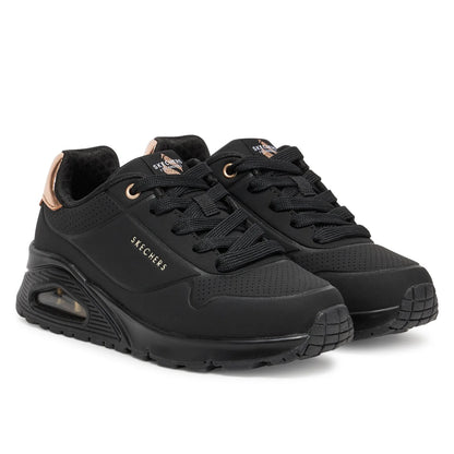 Skechers Uno Gen1 Shimmer Away – Sneaker Donna Nera