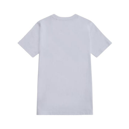 New Balance Jersey Stacked Logo Tee LAKB0253-BWE | Unisex Bambino | Bianco