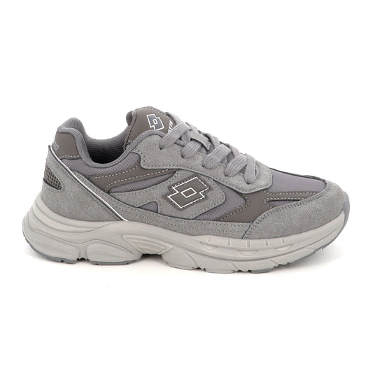 Lotto Boston AMF SUE JR – Scarpe sportive ragazzo unisex grigio in nabuk e mesh – 223819-AZW