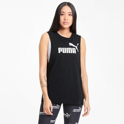 PUMA ESS CUT OFF LOGO TANK BLACK 586864-01