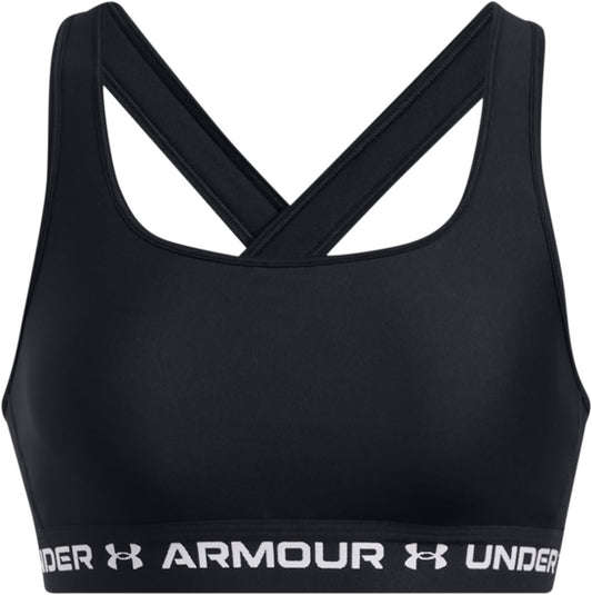 UNDER ARMOUR CROSSBACK MID BRA BLACK 1361034-006