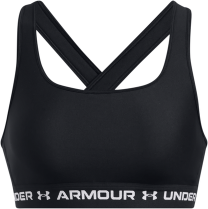 UNDER ARMOUR CROSSBACK MID BRA BLACK 1361034-006