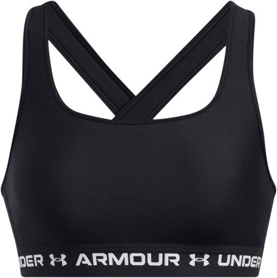 UNDER ARMOUR CROSSBACK MID BRA BLACK 1361034-006