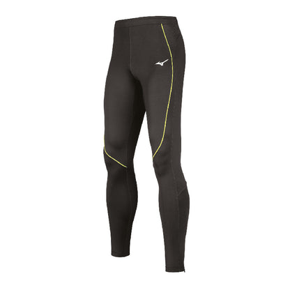 Mizuno MEN PREMIUM LONGTIGHT pantalone running uomo nero/giallo fluo U2EB700309