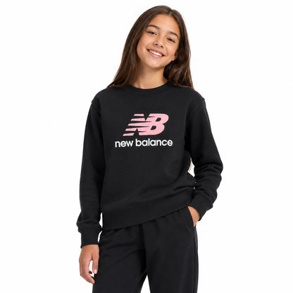 New Balance FT Stacked Logo Crew LAKG0202-BK | Bambina/Ragazza | Nero