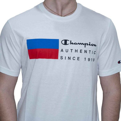 CHAMPION CREWNECK T-SHIRT WHT 219737-WW001