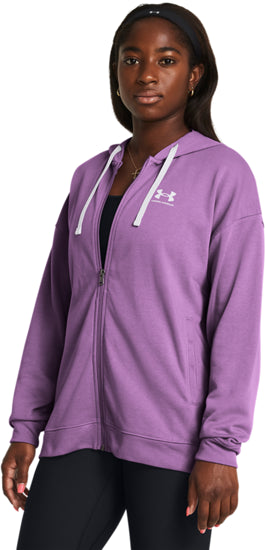 UNDER ARMOUR RIVAL TERRY OS FZ HOODED 1386043-560