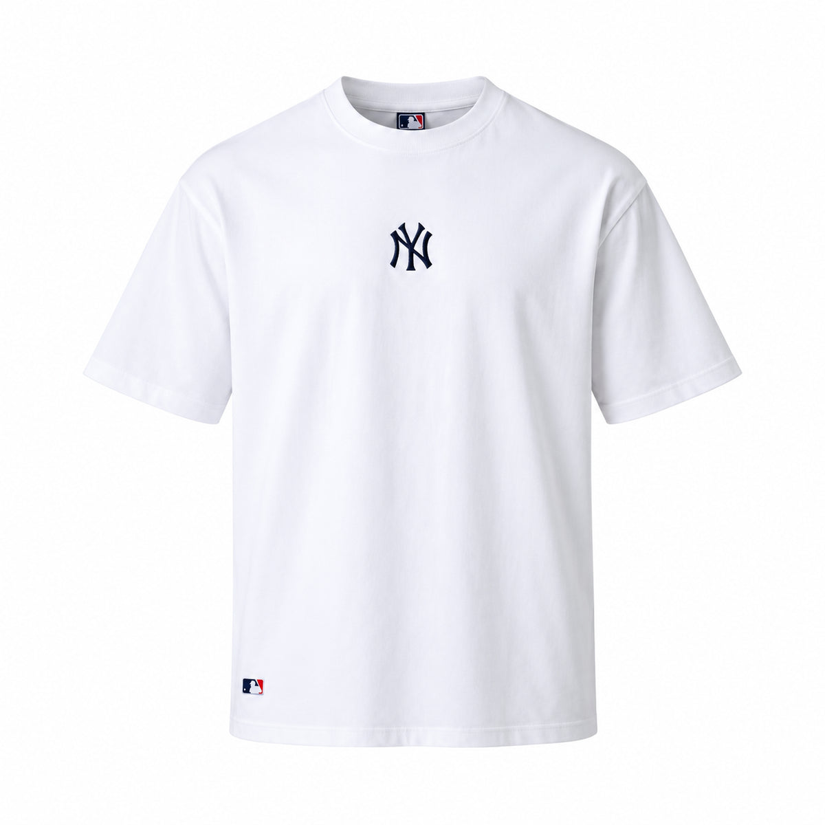 New Era New York Yankees MLB League T-Shirt Oversize Uomo Maglietta Manica Corta in Cotone Bianco White S-XL 60675748