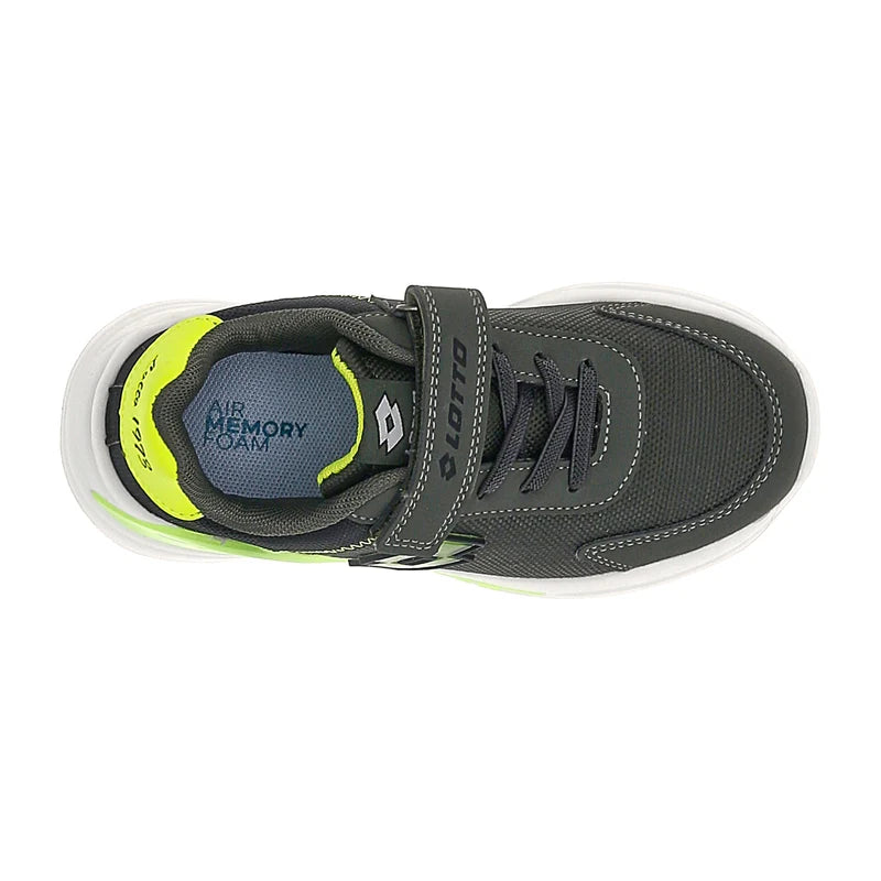 Lotto Run 50 – Scarpe running bambino verde scuro in mesh – 224122-EX8