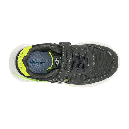 Lotto Run 50 – Scarpe running bambino verde scuro in mesh – 224122-EX8
