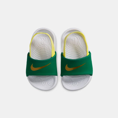 NIKE KAWA SLIDE TD MALACHITE/MTLC GOLD-SONIC YELLOW-WHITE FJ8811-301
