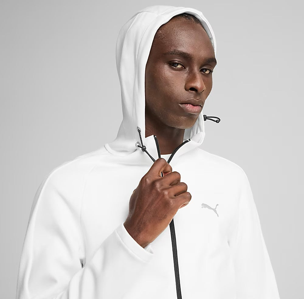 PUMA EVOSTRIPE FULL-ZIP HOODIE DK WHITE 684613-02