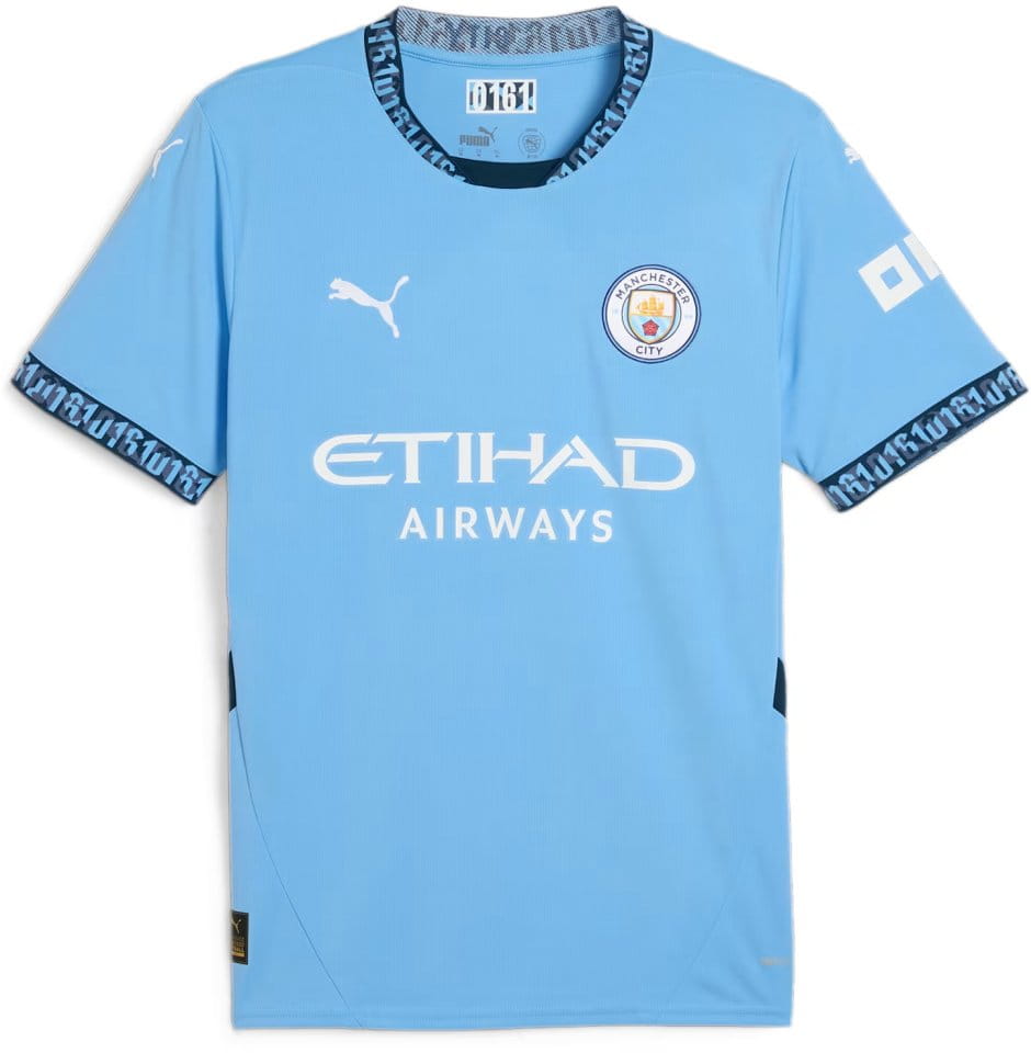 PUMA MCFC HOME JERSEY REPLICA TEAM LIGHT BLUE-MARINE BLUE 775075-01