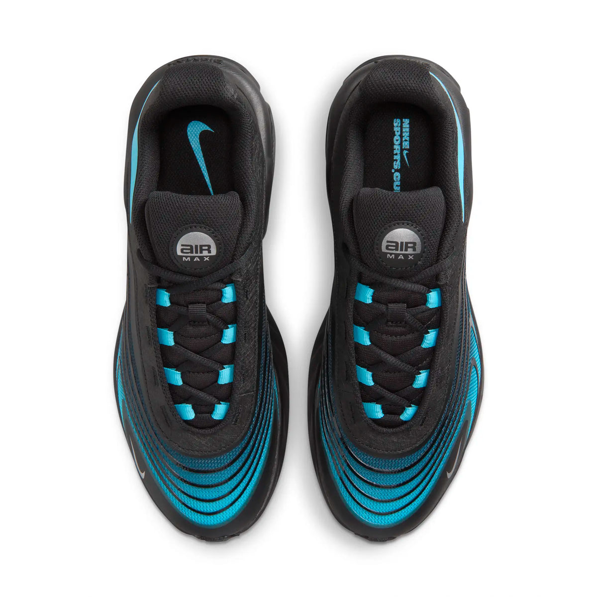 Nike Air Max Fire IR0819-014 – Nero Black Gamma Blue Metallic Silver, Sneakers Running Uomo in Mesh Traspirante con Ammortizzazione Air, Scarpe Sportive