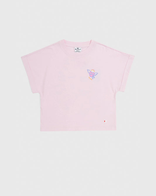 CHAMPION CREWNECK T-SHIRT PINK 404932-PS013