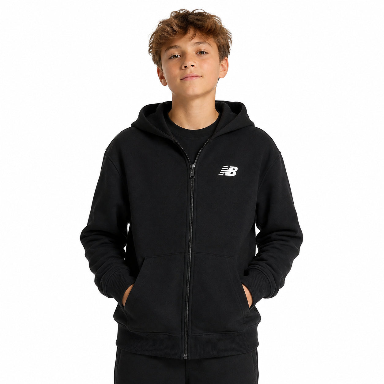 New Balance Full Zip Hoodie LAKG0057 | Nero Bambino