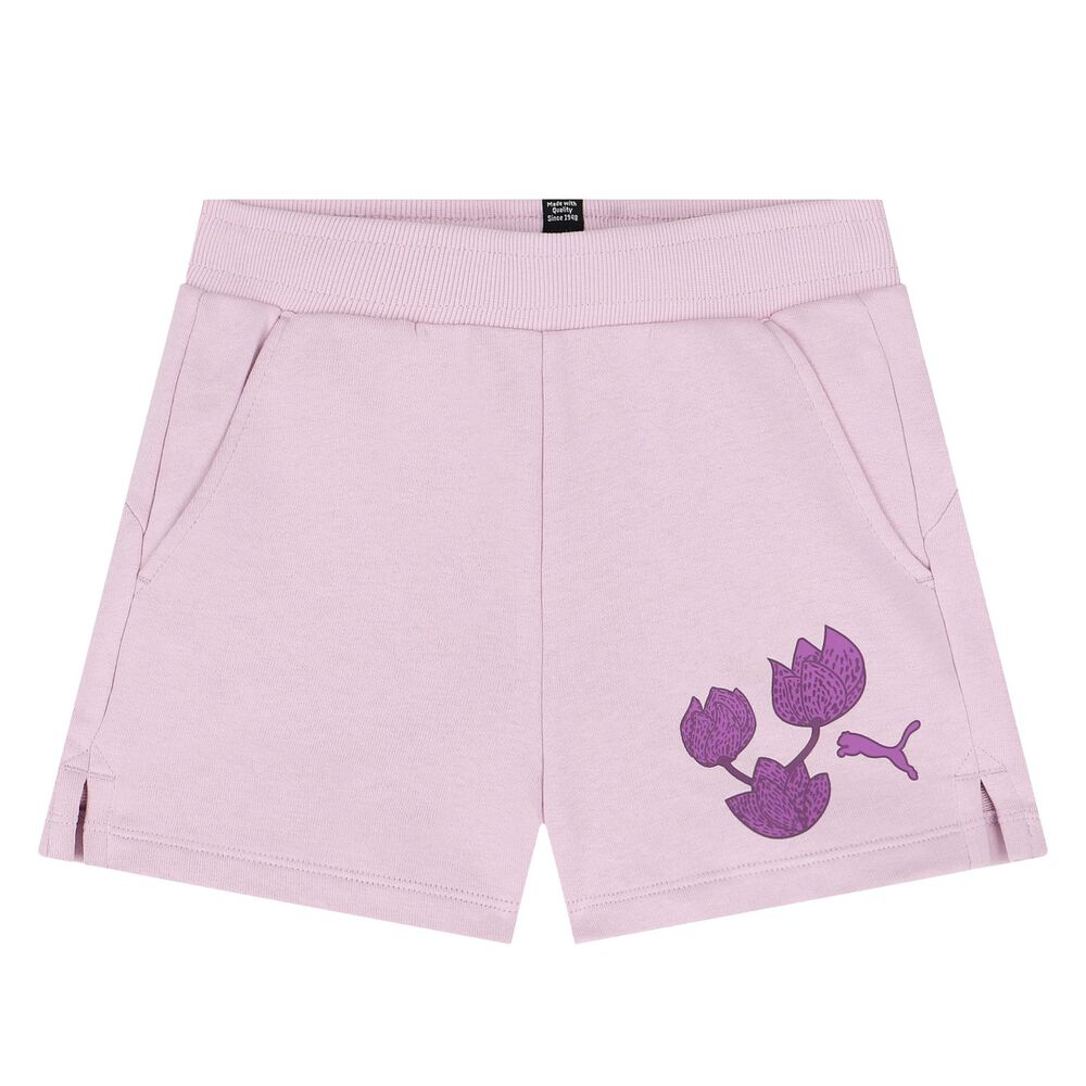 PUMA BLOSSOM TEE & SHORTS SET G GRAPE MIST 680320-60