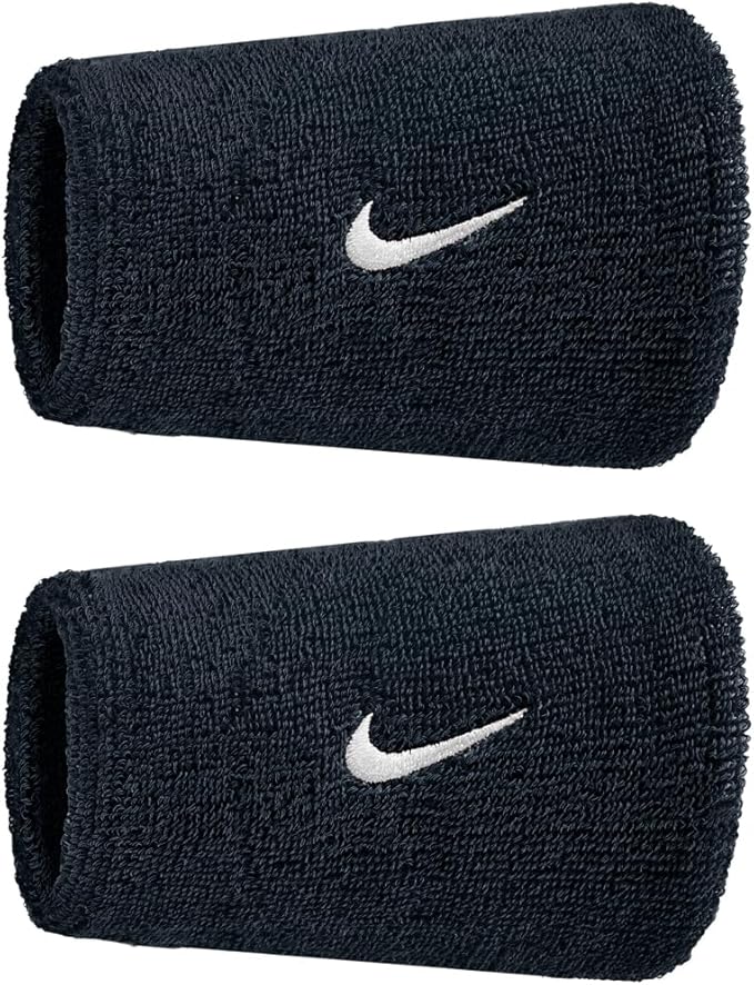 NIKE SWOOSH DW WRISTBANDS BK/WH N1012406010OS