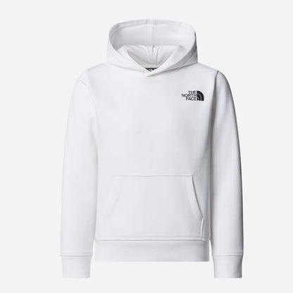The North Face Teen Box Nse Regular Hoodie Bianco