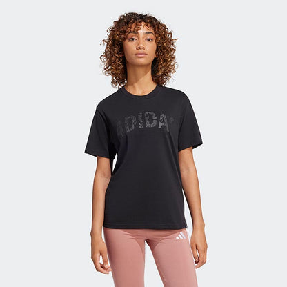 ADIDAS W C CAMO WV TEE BLACK JJ4105