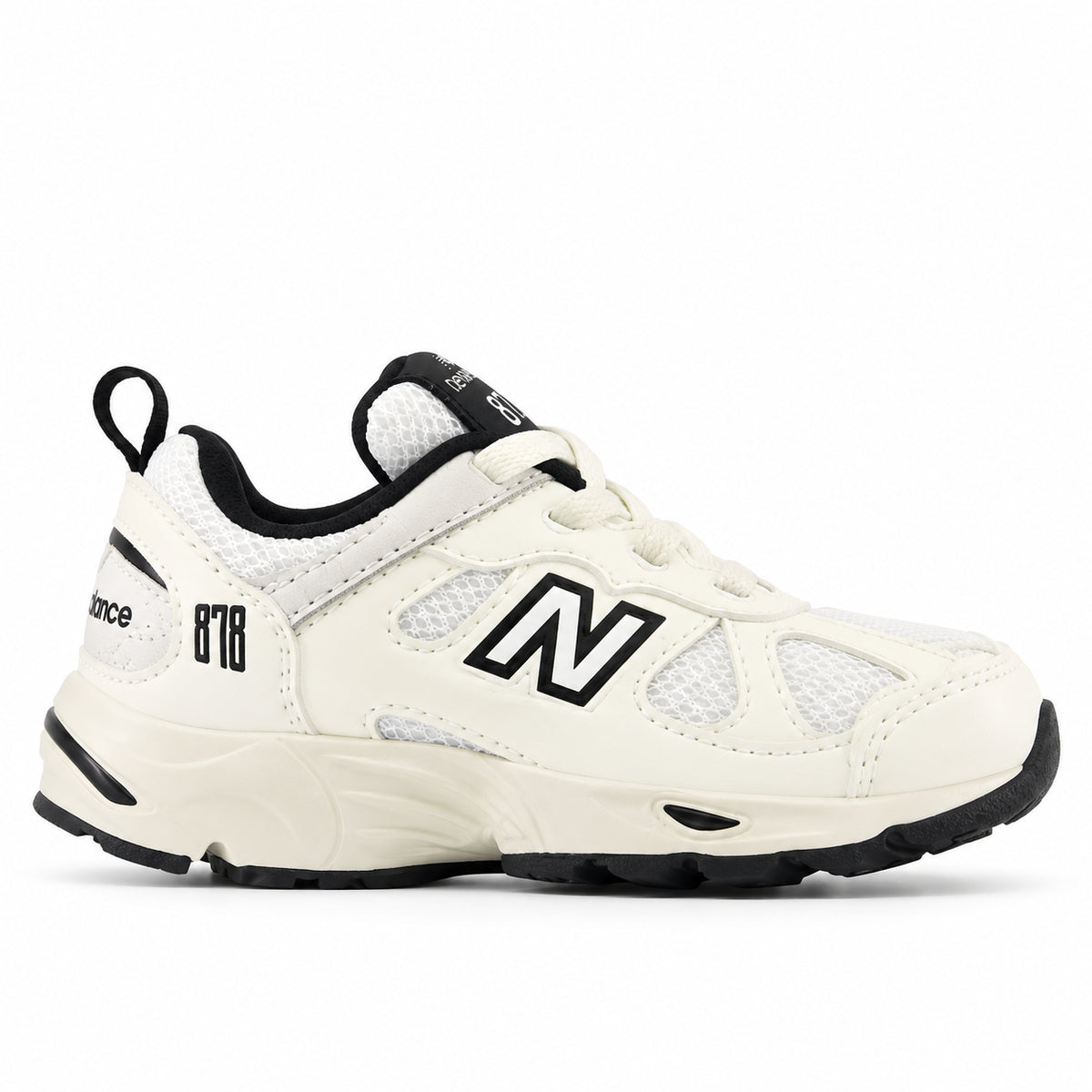 New Balance 878 Infant IV878ST1 – Bianco/Nero | Sneakers primi passi unisex bambino in mesh, scarpe casual per gli outfit quotidiani e il tempo libero