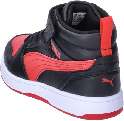PUMA REBOUND V6 MID AC+ PS PUMA BLACK-FOR ALL TIME RED 393832-11