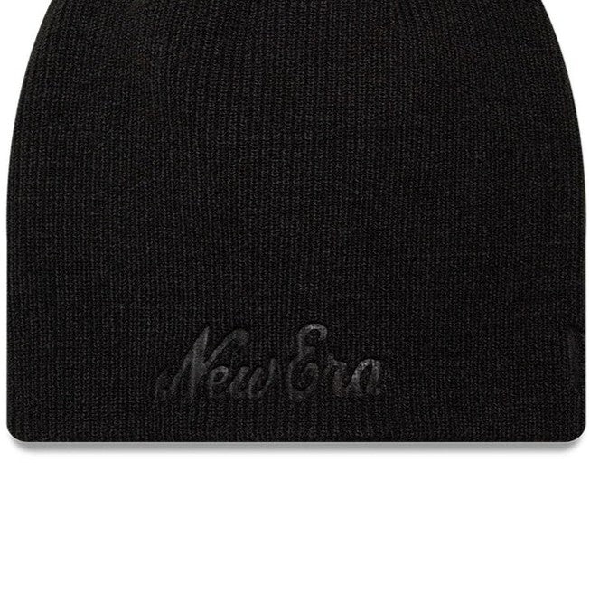 New Era Script Skull Beanie Berretto Invernale Unisex in Acrilico Nero Black Taglia Unica 60915903