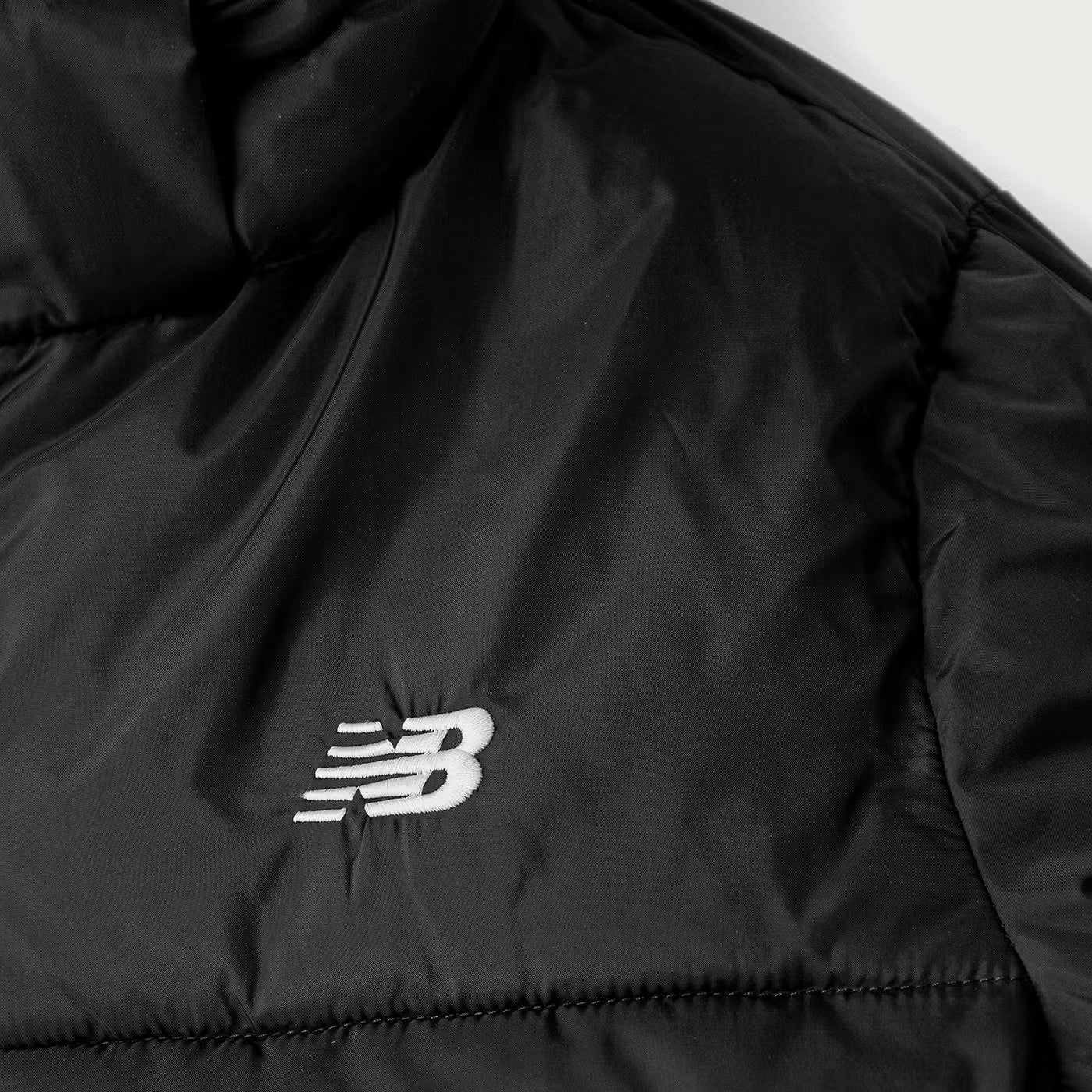 New Balance Unbaffled Puffer Coat Bambina Nero YJ62H2WF