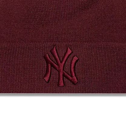 New Era League Essential Beanie Berretto Invernale Unisex in Acrilico Bordeaux Taglia Unica 60915759
