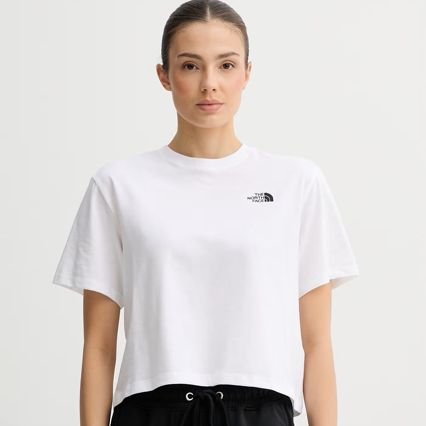 The North Face W Evolution Dome Crop SS Tee White