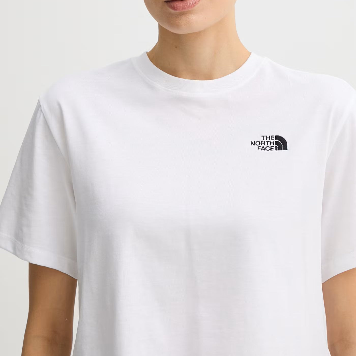 The North Face W Evolution Dome Crop SS Tee White