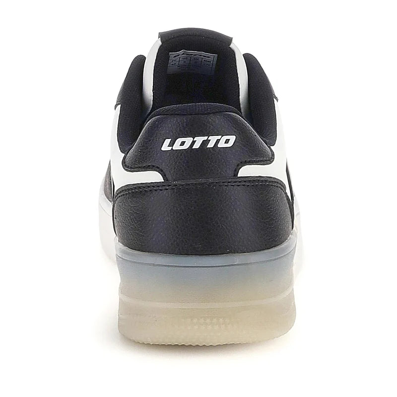 Lotto Cavaliers AMF – Sneaker Uomo Court in Ecopelle | Bianco/Nero