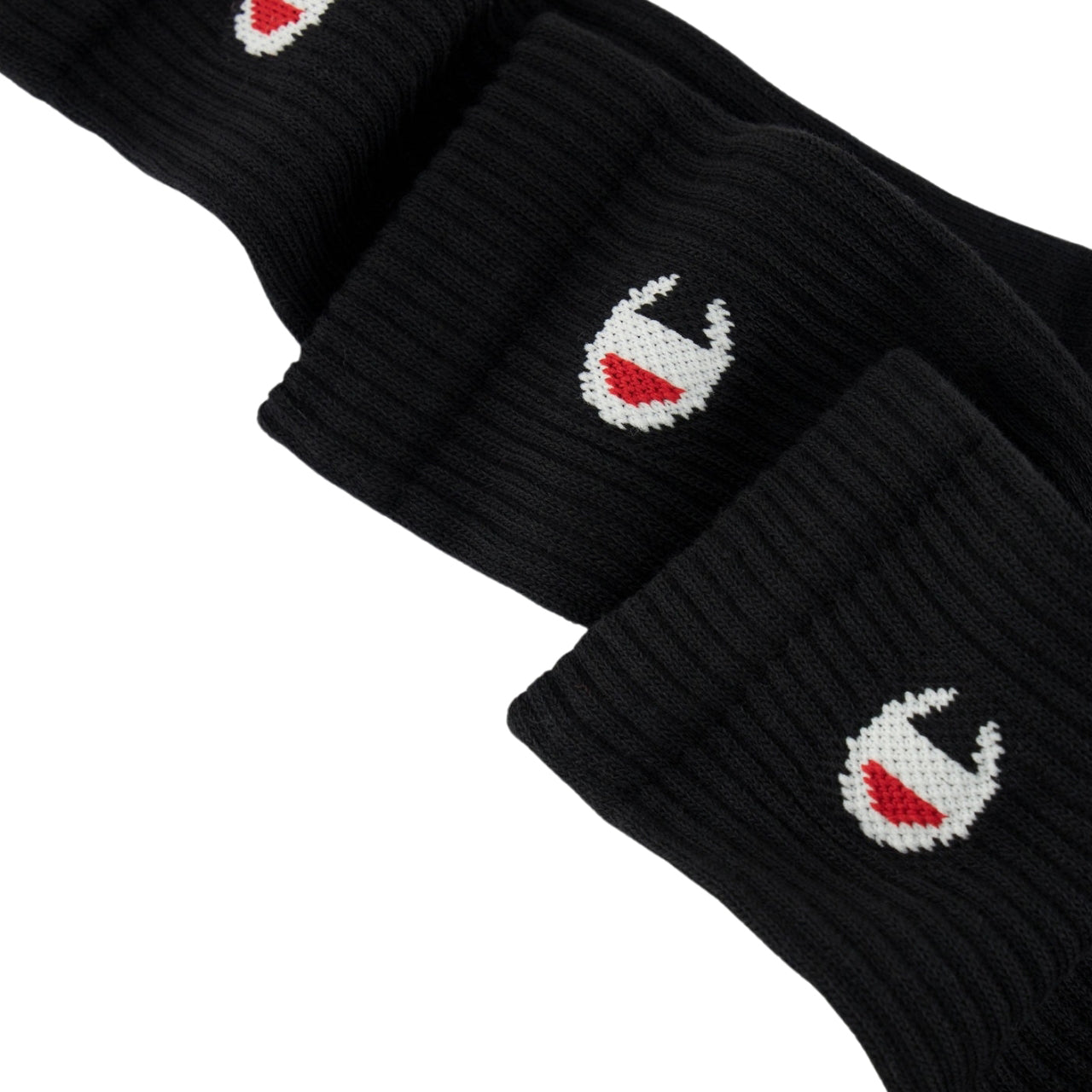 CHAMPION 3PK CREW SOCKS NBK/NBK/NBK-NS U24558-KK001