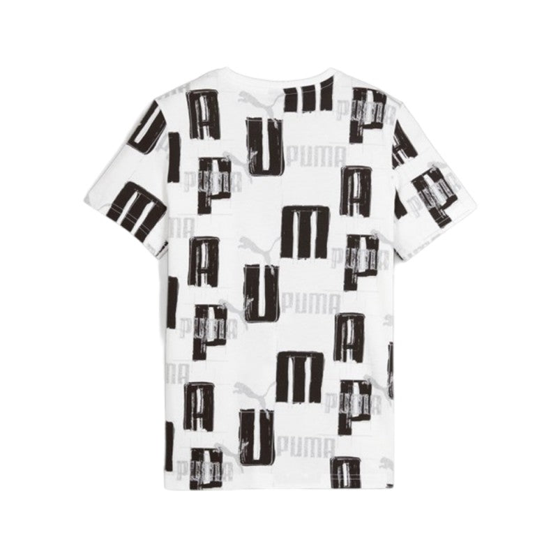 PUMA ESS+ LOGO LAB AOP TEE B WHITE 679230-02