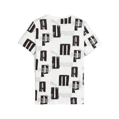 PUMA ESS+ LOGO LAB AOP TEE B WHITE 679230-02