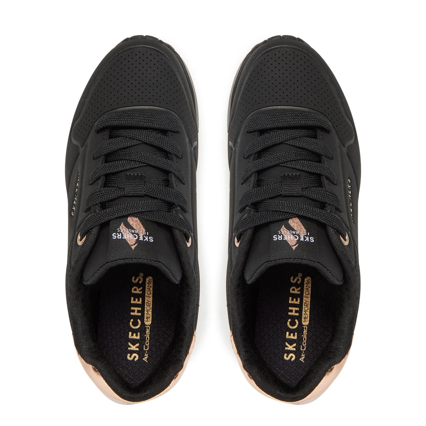 Skechers Uno Gen1 Shimmer Away – Sneaker Donna Nera