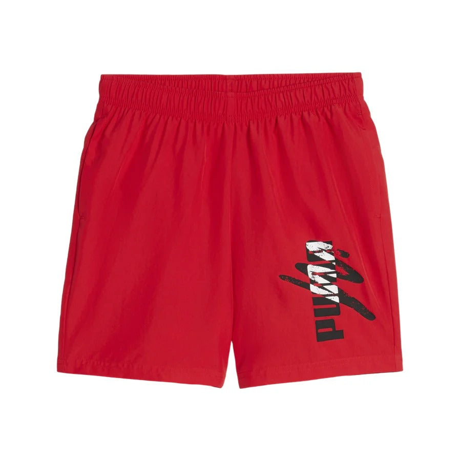 PUMA ESS+ LOGO LAB WOVEN SHORTS 5'' B FOR ALL TIME RED 679233-11