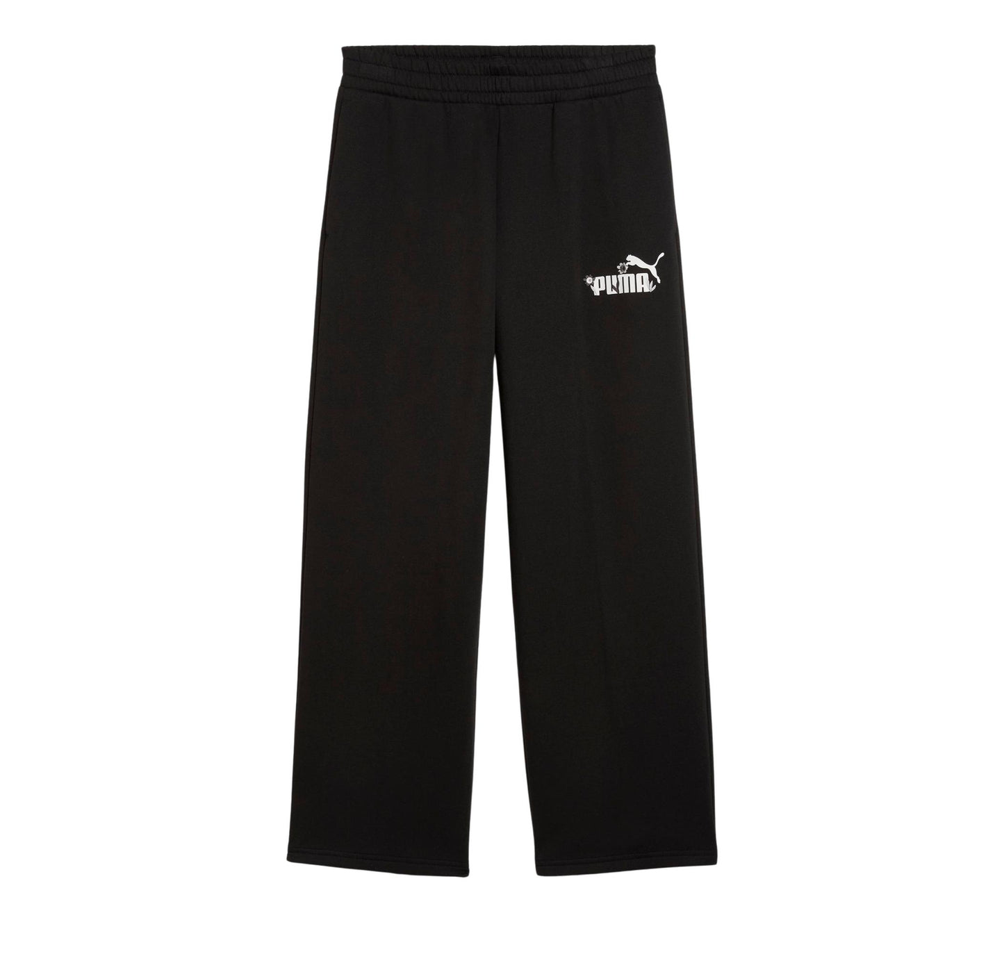 PUMA ESS NATURE 2.0 COMFORT LOGO STRAIGHT PANTS FL OP BLACK 688081-01