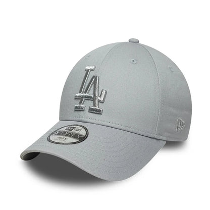New Era 9FORTY LA Cappellino da Baseball Bambino Ragazzo Unisex con Visiera in Cotone Grigio Youth 60915879