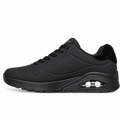 Skechers Uno - Suited On Air – Sneakers uomo nero in ecopelle – 183004-B