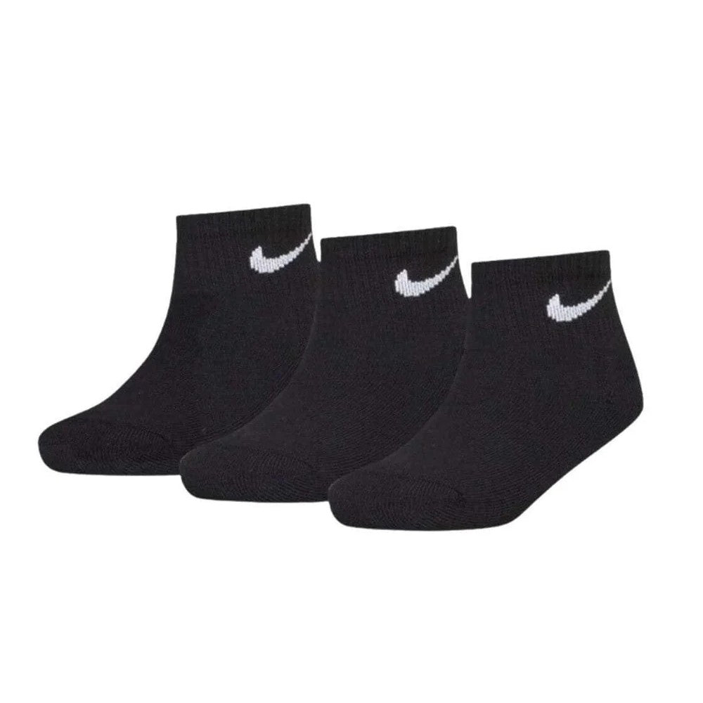 Nike Basic Pack Calze Quarter Bambino Nero 3 paia