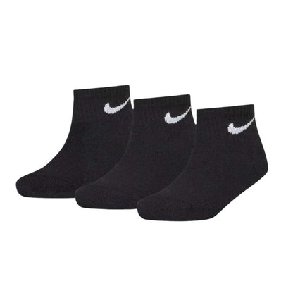 Nike Basic Pack Calze Quarter Bambino Nero 3 paia