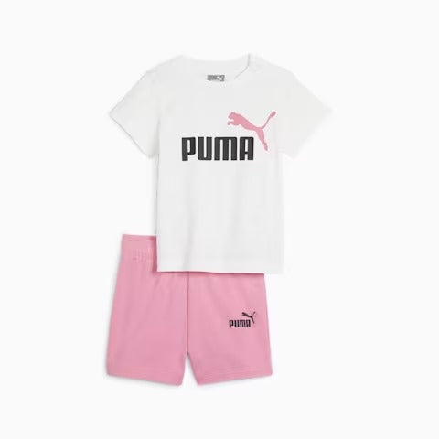 PUMA MINICATS TEE & SHORTS SET FAST PINK 845839-28