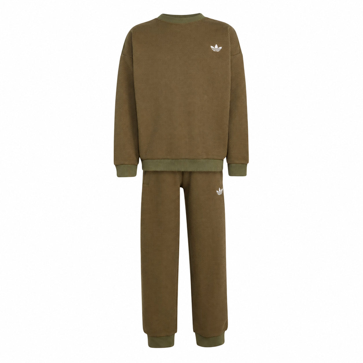 Adidas Tuta Bambino Girocollo Oliva KT1769