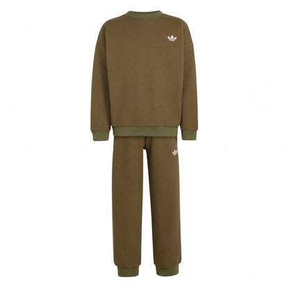 Adidas Tuta Bambino Girocollo Oliva KT1769
