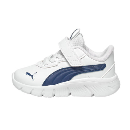 PUMA FlexFocus Modern 312646-04 – Bianco/Blu | Sneakers unisex bambino in mesh, scarpe di stile casual per outfit casual e tempo libero di ogni giorno