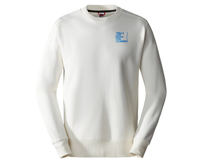 THE NORTH FACE NTF M OUTDOOR GRAPHIC CREW GARDENIA WHITE NF0A8523N3N1
