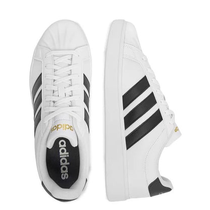 Adidas Streettalk JP8275 – Bianco/Nero, sneakers basse uomo in ecopelle, scarpe casual per tempo libero da abbinare a jeans, pantaloni e look sportivi