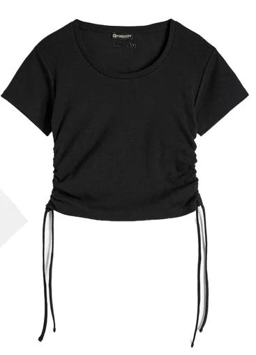 FREDDY FRE T-SHIRT MANICA CORTA NERO S4WMCT3-N